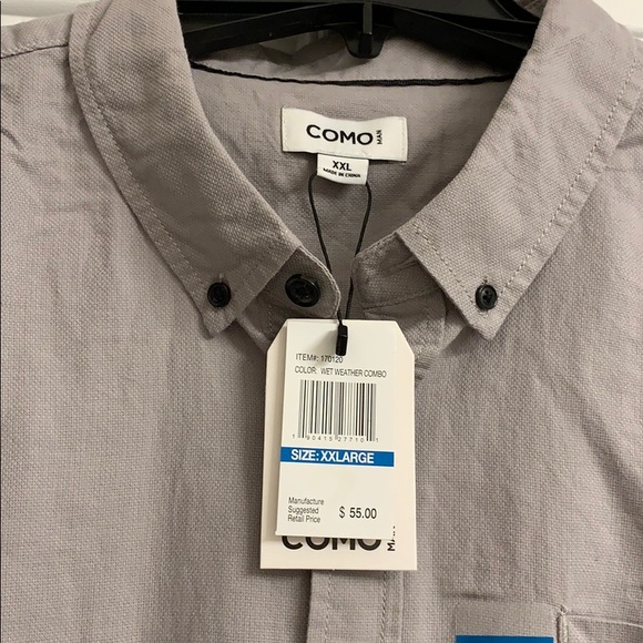 Beige Button Down Shirt - Picture 4 of 8